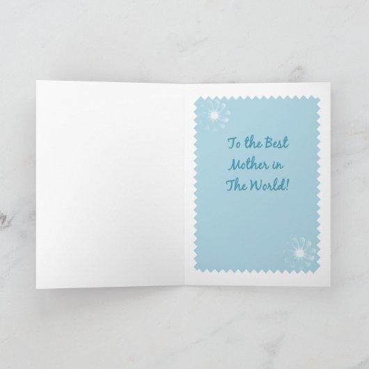 Beste moeder op de wereldkaart kaart (Binnen)