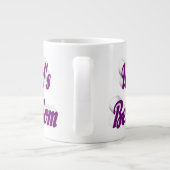 Beste Moeder paarse halve tekst Grote Koffiekop (Achterkant)