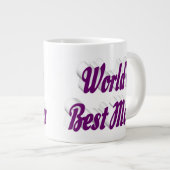 Beste Moeder paarse halve tekst Grote Koffiekop (Voorkant rechts)