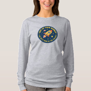 Beste Moeder Raket Schip Mammie Verjaardag Moederd T-shirt