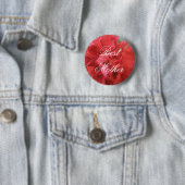 Beste Moeder Rode Anjer Speld Knoop Ronde Button 5,7 Cm (In situ)
