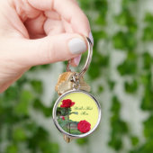 Beste Moeder Rode Rozen Bloem Sleutelhanger (Hand)
