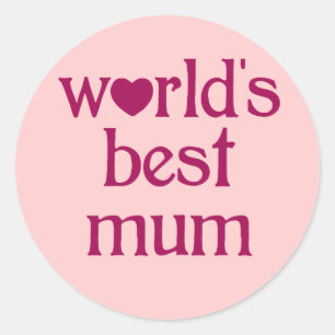 Beste moeder ronde sticker