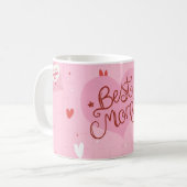 Beste Moeder Roze Hart Mok (Voorkant links)