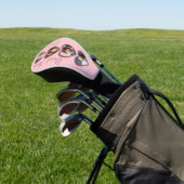 Beste Moeder Roze Harten Kinder Fotocollage Golfheadcover (Insitu)