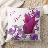 Beste moeder  roze tulp bloemenvrolijk moeder's kussen (Deken)