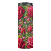 Beste moeder: Rozen, harten, gouden gloed Thermosbeker (Achterkant)