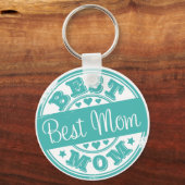 Beste moeder - rubberstempel - sleutelhanger (Voorkant)