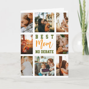 Beste Moeder Schattige Trendy Collage Familie Wens Kaart