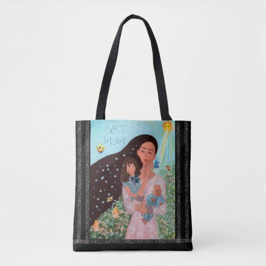 Beste moeder Schattigee illustratie Tote Bag (Voorkant)