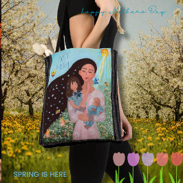 Beste moeder Schattigee illustratie Tote Bag