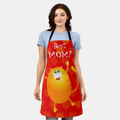 Beste moeder! schort (Gedragen)