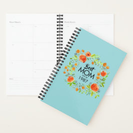 Beste moeder sinds Waterverf Floral Planner