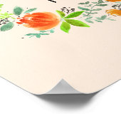 Beste moeder sinds Waterverf Floral Poster Sign (Hoek)