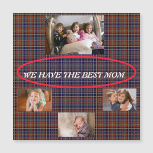 Beste Moeder Tartan Schotse Ruit Herinneringscolla