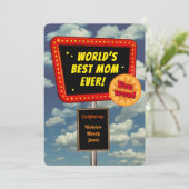 Beste moeder ter wereld (aanpasbaar) kaart (Staand voorkant)