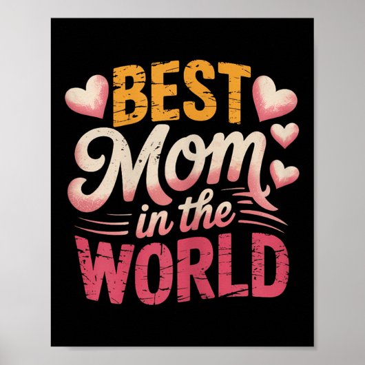 Beste moeder ter wereld Beste moeder ooit Moeders Poster (Voorkant)