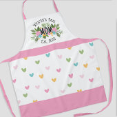 Beste moeder ter wereld Bloemen Harten Moederdag Schort