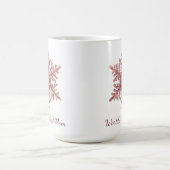 Beste moeder ter wereld Bourgondië Snowflake Koffiemok (Center)