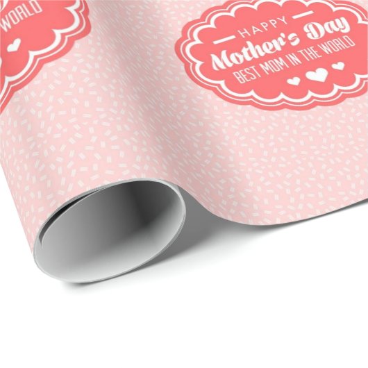 Beste moeder ter wereld cadeaupapier (Rol Hoek)