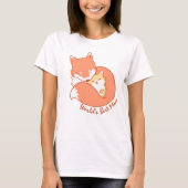 Beste moeder ter wereld - Fox Mam en Baby T-Shirt (Voorkant)