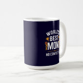 Beste moeder ter wereld, geen discussie koffiemok (Voorkant rechts)