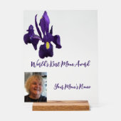 Beste moeder ter wereld Iris Award Acryl Bord (Voorkant)