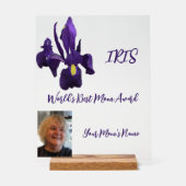 Beste moeder ter wereld Iris Award Acryl Bord (Voorkant)