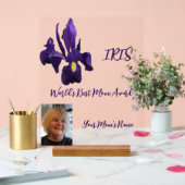 Beste moeder ter wereld Iris Award Acryl Bord (Huwelijk)