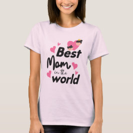 Beste moeder ter wereld - Lichtroze T-shirt