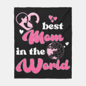 Beste moeder ter wereld Moederdag Fleece Deken (Voorkant)