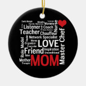 Beste moeder ter wereld - Moederdag of verjaardag Keramisch Ornament (Voorkant)