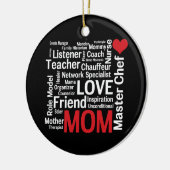 Beste moeder ter wereld - Moederdag of verjaardag Keramisch Ornament (Links)