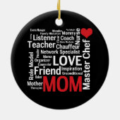 Beste moeder ter wereld - Moederdag of verjaardag Keramisch Ornament (Achterkant)