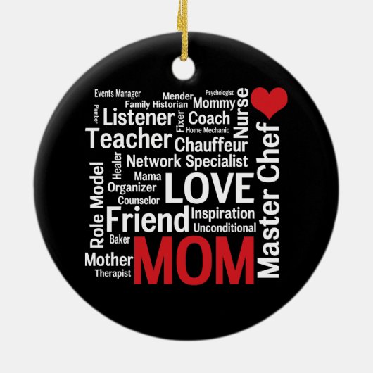 Beste moeder ter wereld - Moederdag of verjaardag Keramisch Ornament (Achterkant)