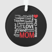 Beste moeder ter wereld - Moederdag of verjaardag Ornament (achterkant)