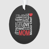 Beste moeder ter wereld - Moederdag of verjaardag Ornament (voorkant)