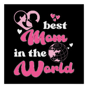 Beste moeder ter wereld Moederdag Perfect Poster