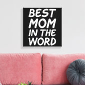 Beste moeder ter wereld oma Moederdag 2025 Canvas Afdruk (Insitu (Woonkamer))