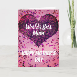 Beste Moeder Ter Wereld Roze Moederdag Feestdagen Kaart