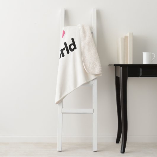 Beste moeder ter wereld Sherpa Blanket Throw (In situ)