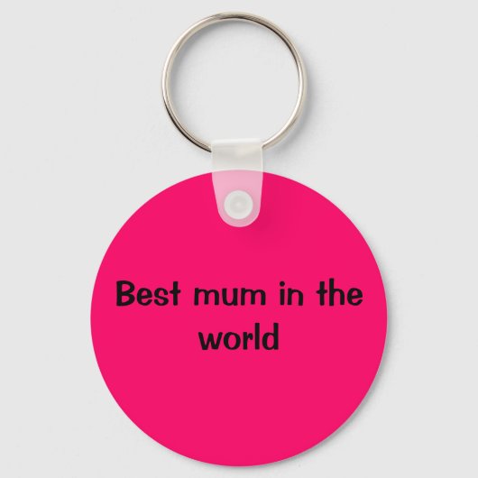 Beste moeder ter wereld sleutelhanger (Voorkant)