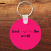 Beste moeder ter wereld sleutelhanger (Voorkant)