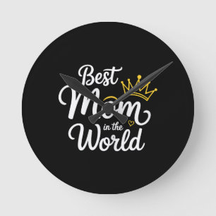 Beste Moeder Ter Wereld T-shirt Vrouwen Beste Moed Ronde Klok