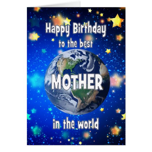 Beste moeder ter wereld verjaardag (Voorkant)