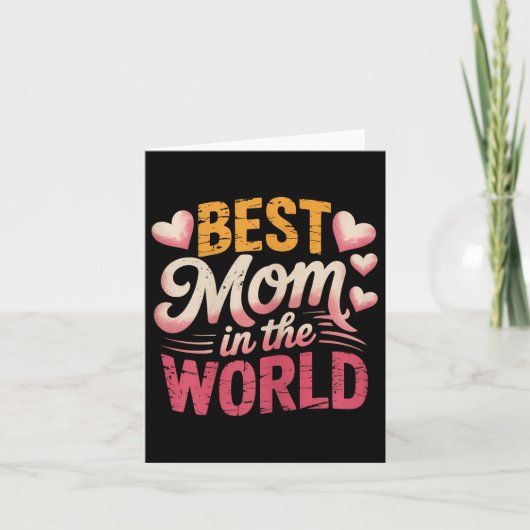 Beste moeder ter wereld vrouwen beste moeder ooit kaart (Voorkant)