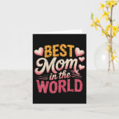Beste moeder ter wereld vrouwen beste moeder ooit kaart (Gele Bloem)