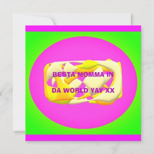 Beste moeder ter wereld zeer kleurrijke ontwerptek (Voorkant)
