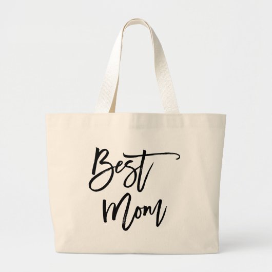 Beste Moeder Trendy Lettering Grote Tote Bag (Voorkant)