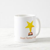 Beste moeder trofie op een koffiemok (Voorkant rechts)